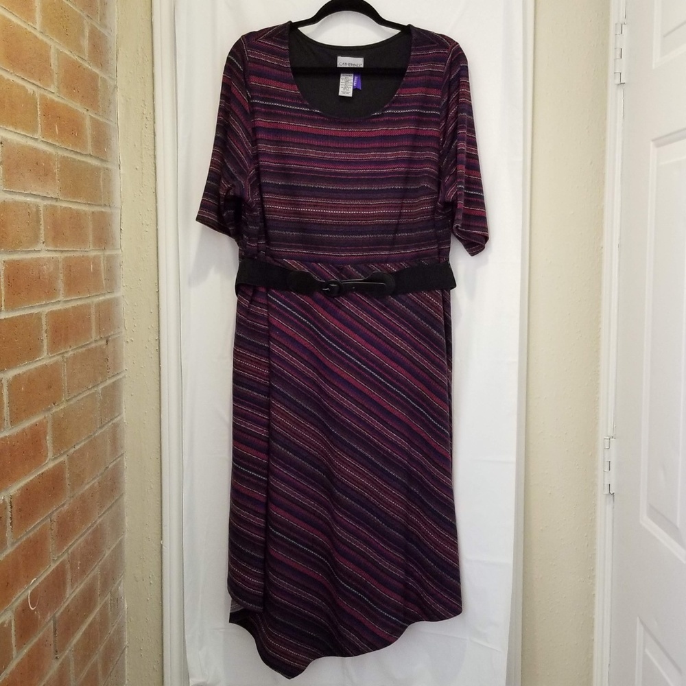 Catherines Multi-Color, Below the Knee, Dress